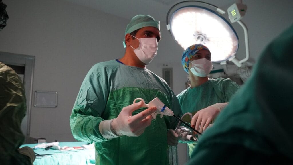 a moment in surgery...